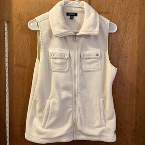 🐻Size M - Chaps - Petie White Fuzzy Winter Vest